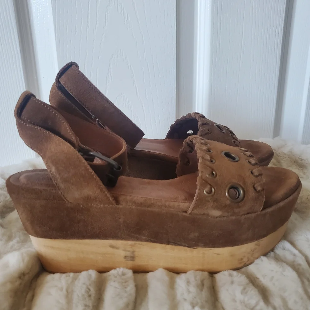 All Saints Yuki Suede Flatforms